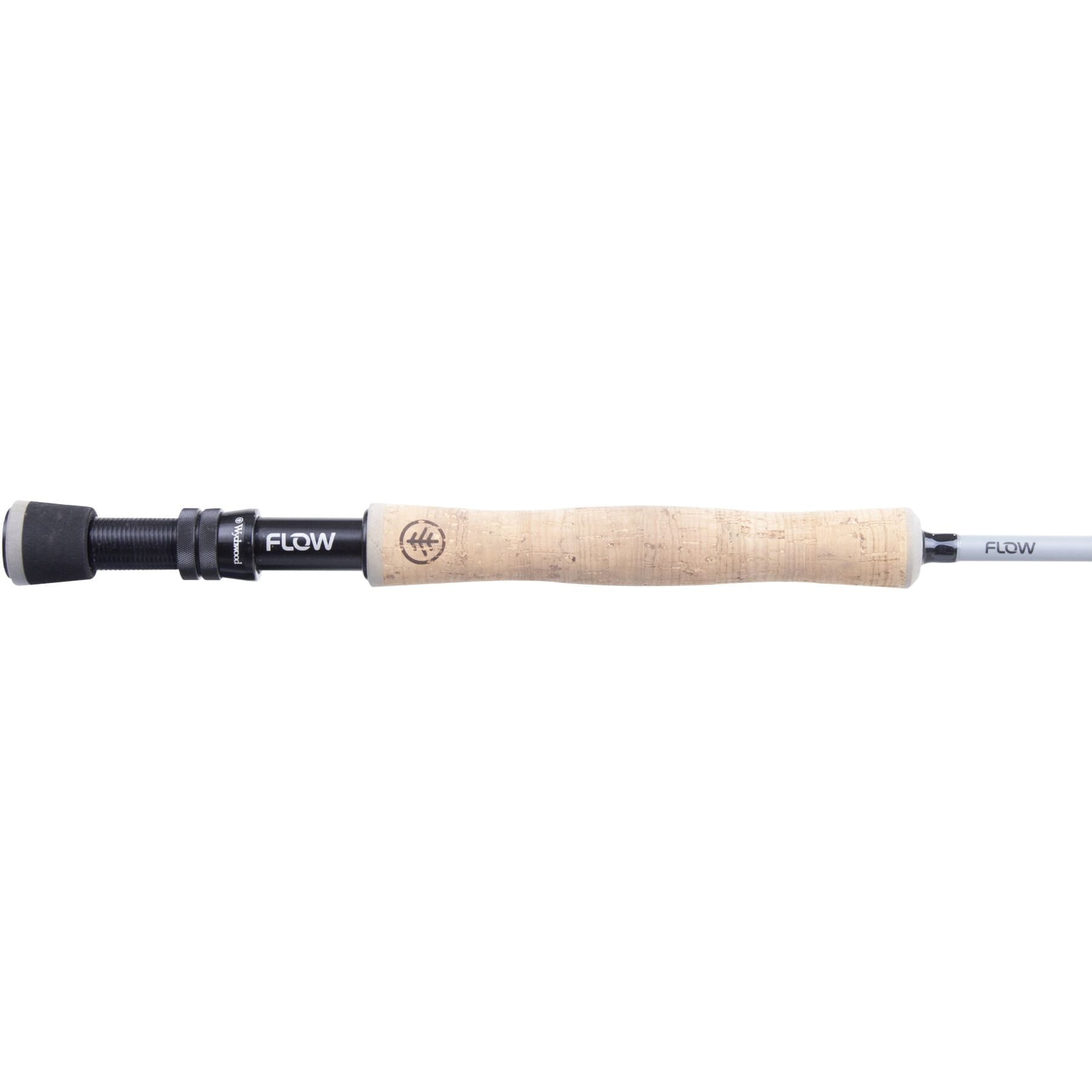 Flow Fly Rod with slim 24T carbon blank, medium action, and modern design for versatile fishing.

