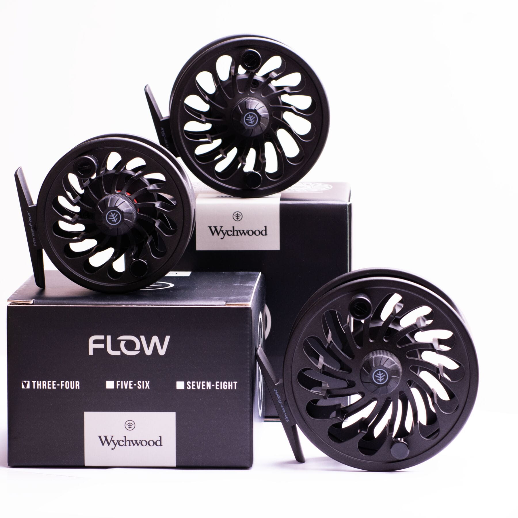 Flow MKII Fly Reel crafted from die-cast aluminium with a disc drag system, lightweight and durable for superior fly fishing performance.

