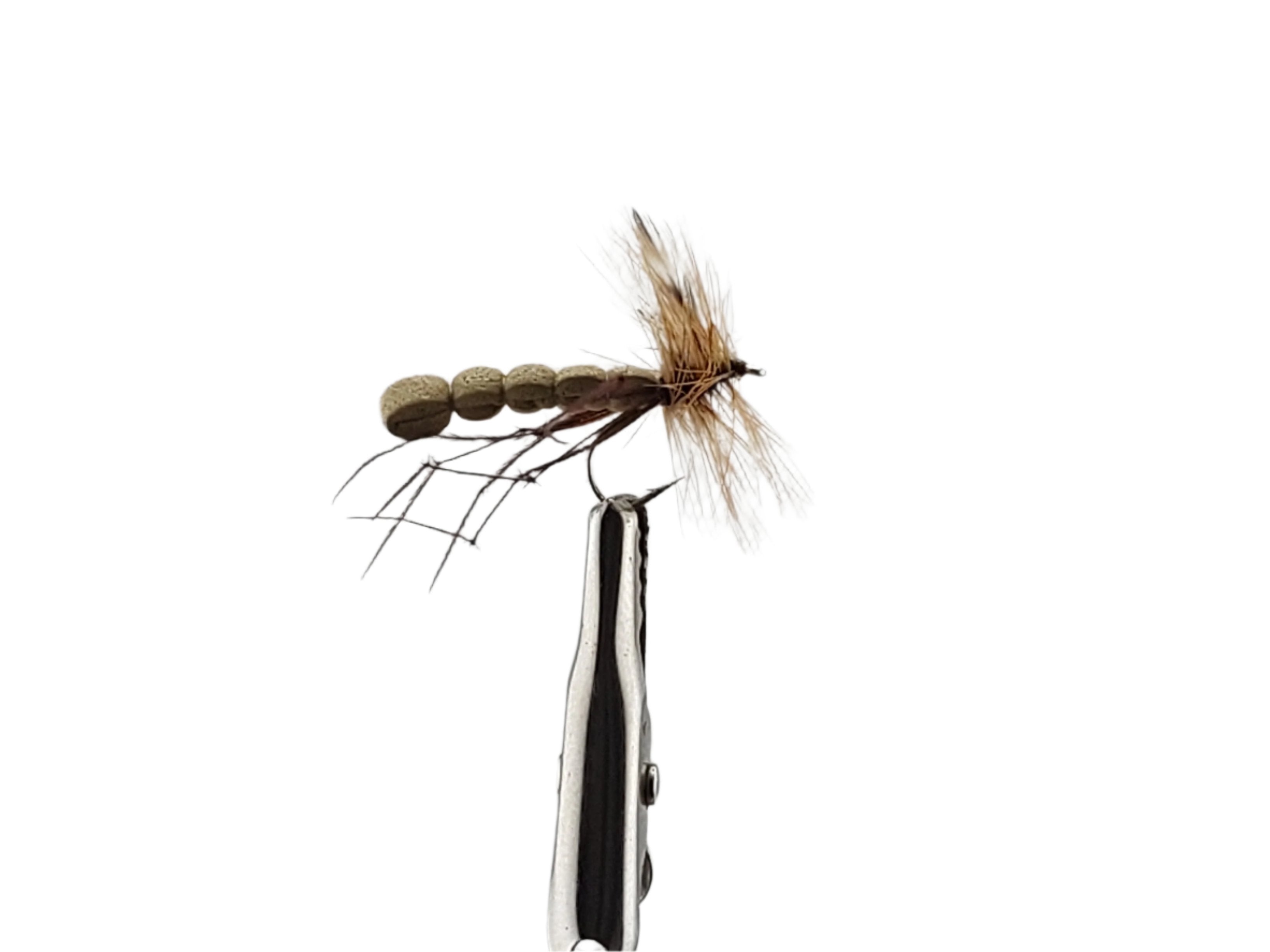 SKB Daddies fishing fly, lifelike design tied on durable hooks for effective surface fishing.