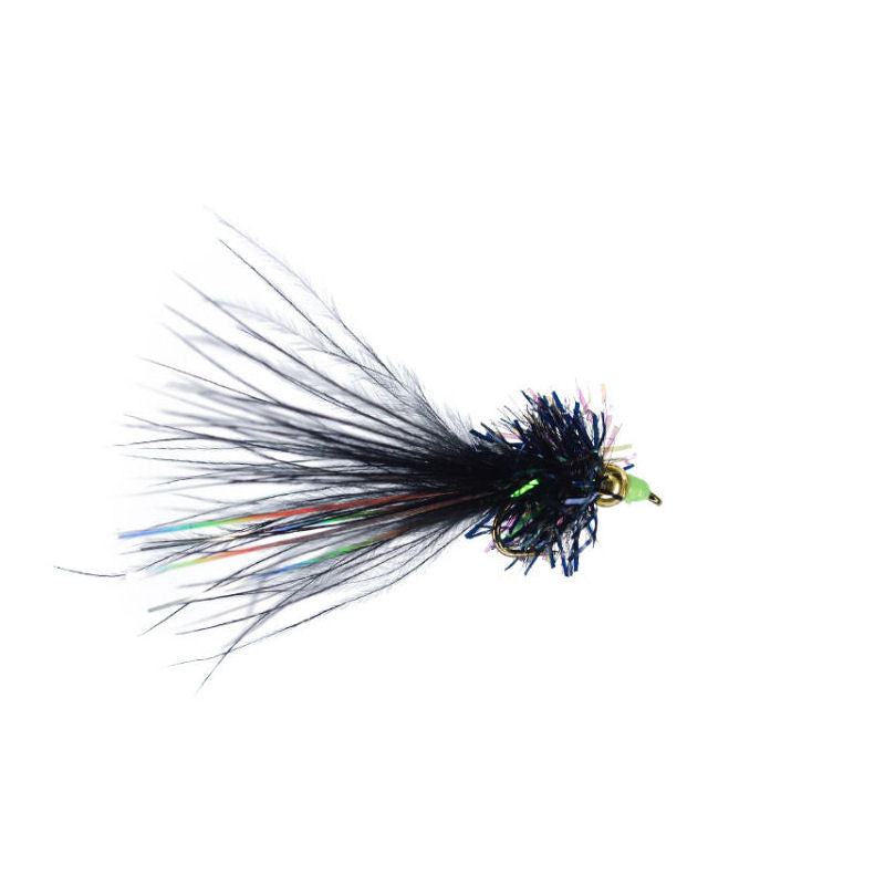 SKB Nomad fishing fly, tied on durable hooks with natural materials for lifelike fishing effectiveness.